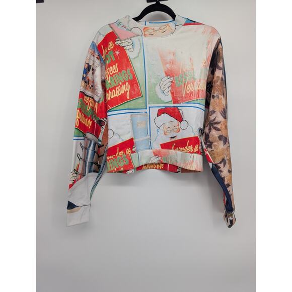 NWOT Acne Studios Dird Santa Cropped Sweatshirt Size S #2D432 - Picture 2 of 11